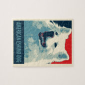 American Eskimo Dog Political Hope Parody Puzzle (Horizontal)