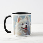 American Eskimo Dog Portrait Tasse (Links)