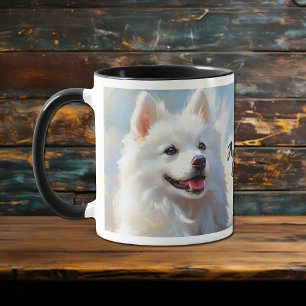 American Eskimo Dog Portrait Tasse