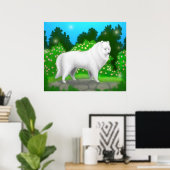 American Eskimo Dog Poster (Heimbüro)