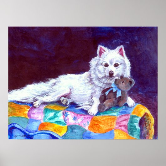 American Eskimo Dog Print Poster (Vorne)