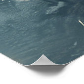 American Eskimo Dog Riding Motorrad Weihnachten Poster (Ecke)