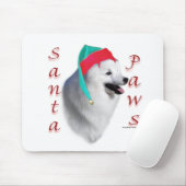 American Eskimo Dog Santa Paws Mousepad (Mit Mouse)