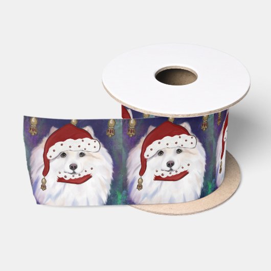American Eskimo Dog Satinband (Spule)