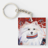 American Eskimo Dog Schlüsselanhänger (Vorderseite)