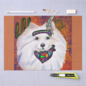 American Eskimo Dog Seidenpapier (Handwerk)