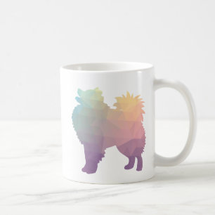American Eskimo Dog Silhouette Designs Kaffeetasse