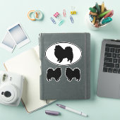 American Eskimo Dog Silhouette Vinyl Sticker Set (iPad Hülle)