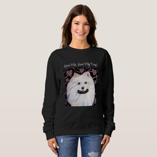 American Eskimo Dog Sweatshirt (Vorne ganz)