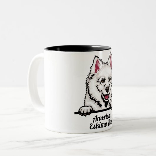 American Eskimo Dog Tasse (Vorderseite Links)