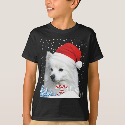 American Eskimo Dog Ugly Christmas Sweater T-Shirt (Vorderseite)
