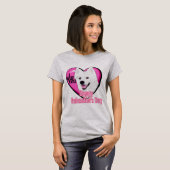 American Eskimo Dog Valentinstag T - Shirt (Vorne ganz)