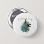 American Eskimo Dog Vater 2 Button (Vorne & Hinten)