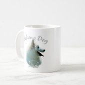 American Eskimo Dog Vater 2 Kaffeetasse (Vorderseite Links)