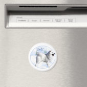 American Eskimo Dog Weihnachten - Magnet (In Situ (Geschirrspüler))