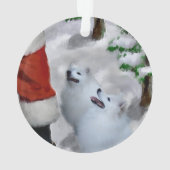 American Eskimo Dog Weihnachten Ornament (Rückseite)