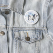 American Eskimo Dog Weihnachten - Schaltfläche Button (Beispiel)