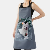 American Eskimo Dog Weihnachten Schürze (InSitu)