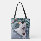 American Eskimo Dog Weihnachten Tasche (Rückseite)