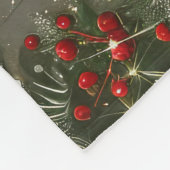 American Eskimo Dog Weihnachtsfest Fleecedecke (Ecke)