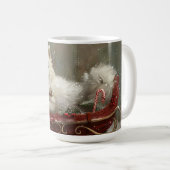 American Eskimo Dog Weihnachtsfest Kaffeetasse (VorderseiteRechts)