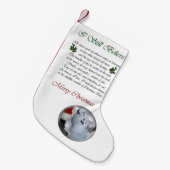 American Eskimo Dog Weihnachtsgeschenke Kleiner Weihnachtsstrumpf (Vorderansicht (hängend))
