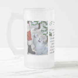 American Eskimo Dog Weihnachtsgeschenke Mattglas Bierglas