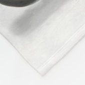 American Eskimo Dog Weihnachtsmann Fleecedecke (Ecke)