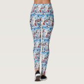 American Eskimo Dog Winter Wunderland Weihnachten Leggings (Rückseite)