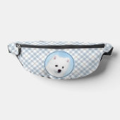 American Eskimo Eskie Puppy Painting Niedliche Dog Bauchtasche (Ablage )