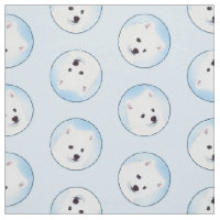 American Eskimo Eskie Puppy Painting Niedliche Dog