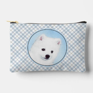 American Eskimo Eskie Puppy Painting Niedliche Dog Zubehörtasche