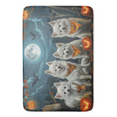 American Eskimo Halloween Spooky Badematte (Vorderseite Vertikal)