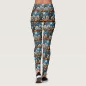 American Eskimo Halloween Spooky Leggings (Rückseite)