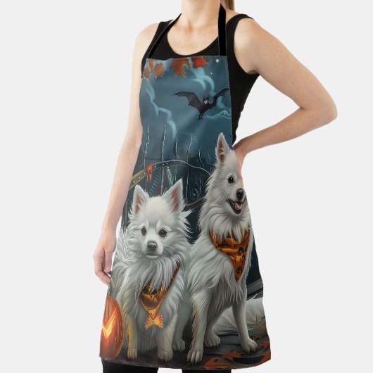 American Eskimo Halloween Spooky Schürze (InSitu)