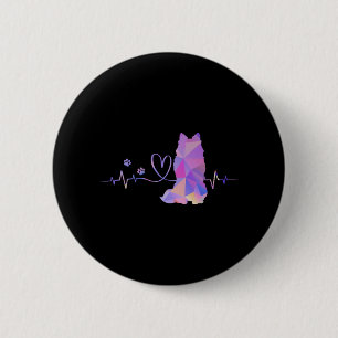 American Eskimo Heartbeat Button