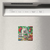American Eskimo Holiday Baking: Festliche Weihnach Magnet (In Situ (Geschirrspüler))