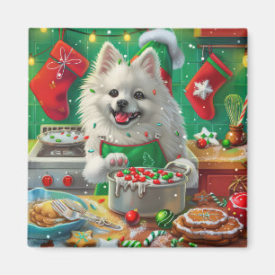 American Eskimo Holiday Baking: Festliche Weihnach Magnet