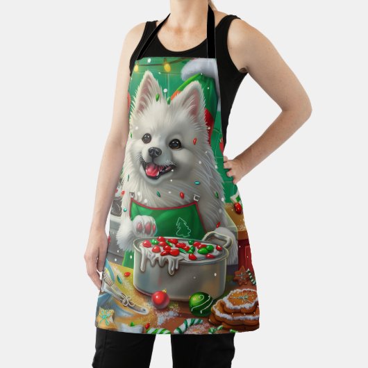 American Eskimo Holiday Baking: Festliche Weihnach Schürze (InSitu)