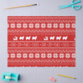 American Eskimo Hunde Weihnachten Eskies Urlaub Seidenpapier (Basteln)