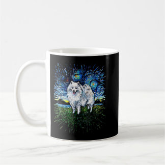 American Eskimo Japanese Spitz Starry Night Dog Ar Kaffeetasse