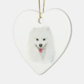 American Eskimo Keramik Ornament (Links)