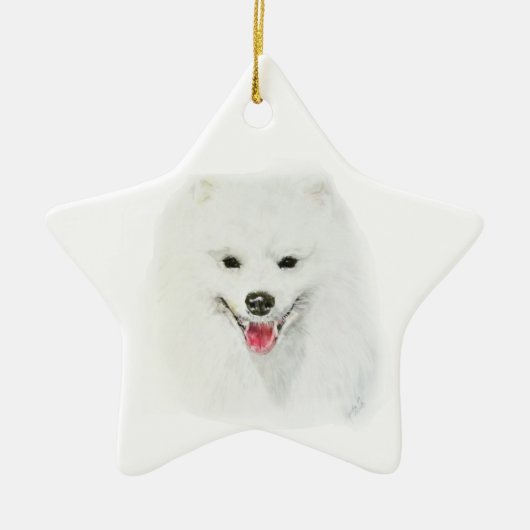 American Eskimo Keramik Ornament (Vorne)