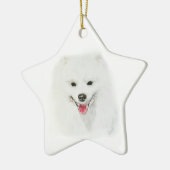American Eskimo Keramik Ornament (Links)