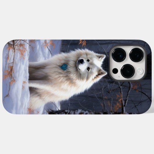 American Eskimo Let It Snow Weihnachten Case-Mate iPhone Hülle (Rückseite (Horizontal))