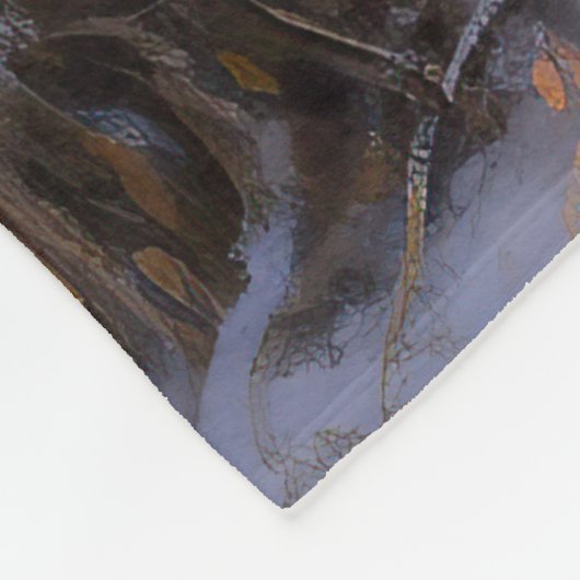 American Eskimo Let It Snow Weihnachten Fleecedecke (Ecke)