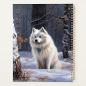 American Eskimo Let It Snow Weihnachten Planer (Rückseite)