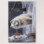 American Eskimo Let It Snow Weihnachten Puzzle (Vertikal)