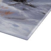 American Eskimo Let It Snow Weihnachten Schneidebrett (Ecke)