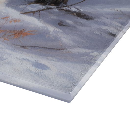 American Eskimo Let It Snow Weihnachten Schneidebrett (Ecke)